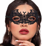 Masquerade Lace Mask Women Black Lace Masks Costume Party Proms Face Mask Halloween Eye Mask - SJB-DIAMOND ELITES