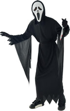 Scary Horror GhostFace Mask with Bloody Toy Knife Halloween Scream Cosplay Costume - SJB-DIAMOND ELITES