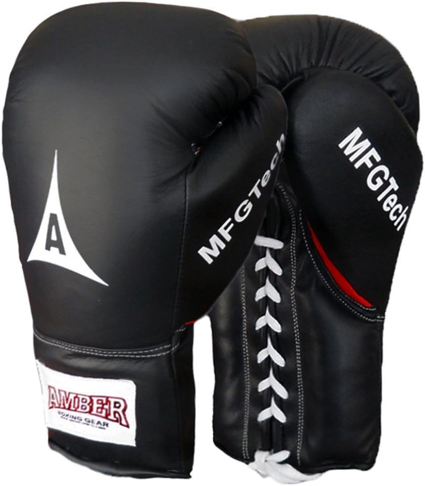 MFG Professional Hook and Loop Leather Training Boxing Gloves MMA - SJB-DIAMOND ELITES