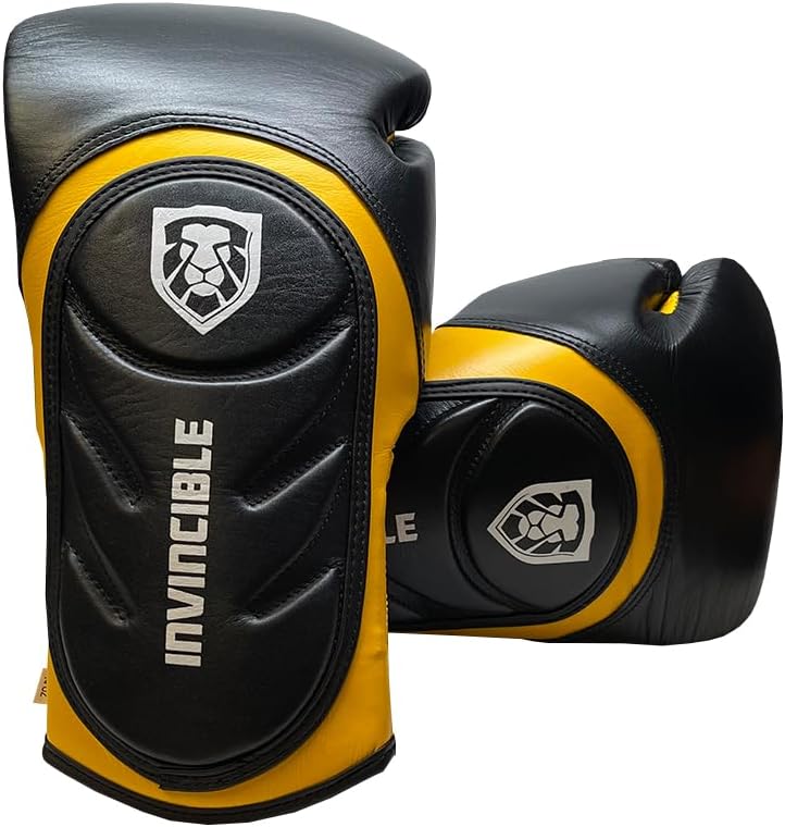 Invincible Fight Gear Professional Hook and Loop Leather Training - SJB-DIAMOND ELITES