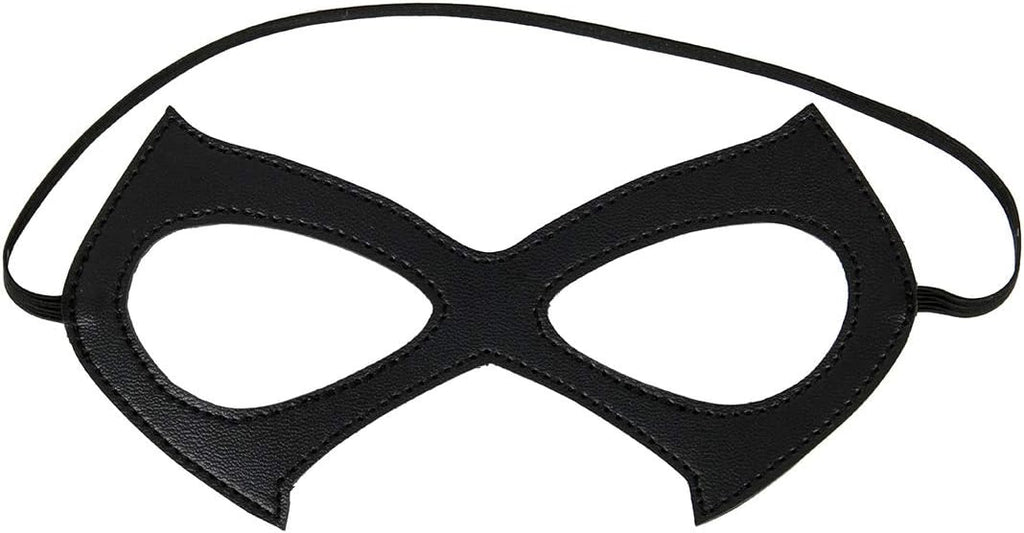 Luxury Black Red Leather Half Cat Eye Costume Mask Halloween Cosplay Fancy Dress Make Up Masquerade Party Props - SJB-DIAMOND ELITES