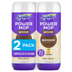 Swiffer PowerMop Wood Quick Dry Liquid Floor Cleaner Solution, Lemon, 25.4 oz, 2 Pack - SJB-DIAMOND ELITES