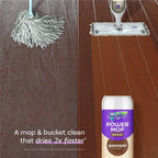 Swiffer PowerMop Wood Quick Dry Liquid Floor Cleaner Solution, Lemon, 25.4 oz, 2 Pack - SJB-DIAMOND ELITES