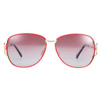 Elegant Women Gradient Luxury Polarized Sunglasses Luxury Round Eyewear With Metal High Quality Frame  lunette de soile - SJB-DIAMOND ELITES