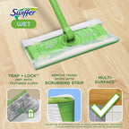 Swiffer Sweeper Wet Mopping Cloths, Multi-Surface Floor Cleaner, Fresh Scent, 24 Count EasyOptionXY LLC