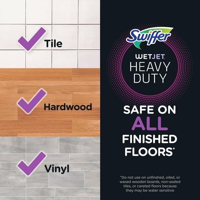 Swiffer WetJet Mop Starter Kit (Spray Mop, 5 Pads, Cleaning Solution) EasyOptionXY LLC