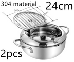 Stainless Steel Telescopic Folding Basket Frying Basket French Fries Degreasing Kitchen Tool Pi-Mart