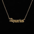 Zodiac Necklace Alphabet - SJB-DIAMOND ELITES