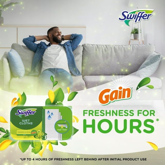 Swiffer Sweeper Wet Mopping Pads, Gain Original, 12 Count EasyOptionXY LLC