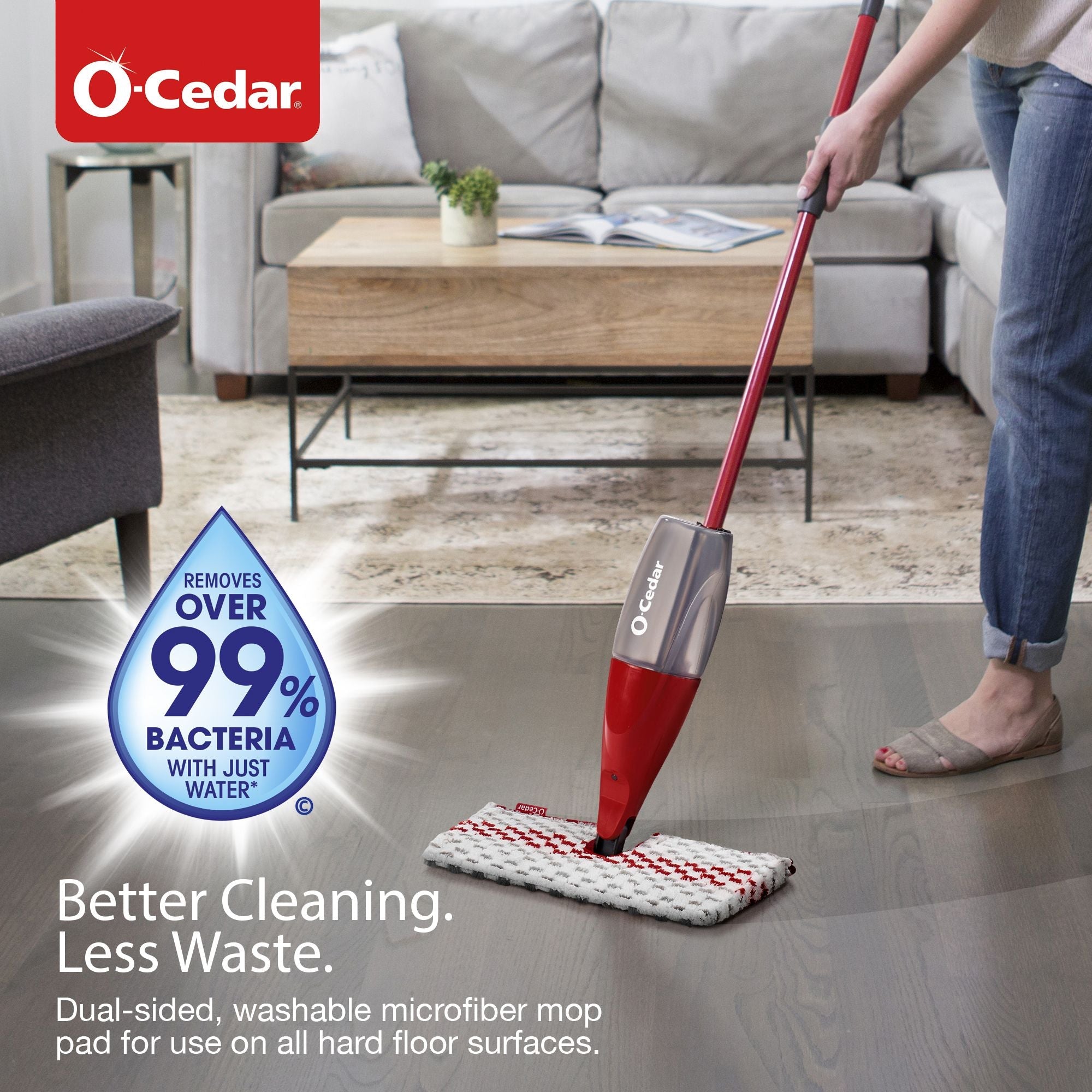 O-Cedar ProMist MAX Microfiber Spray Mop, Reusable and Machine Washable - SJB-DIAMOND ELITES