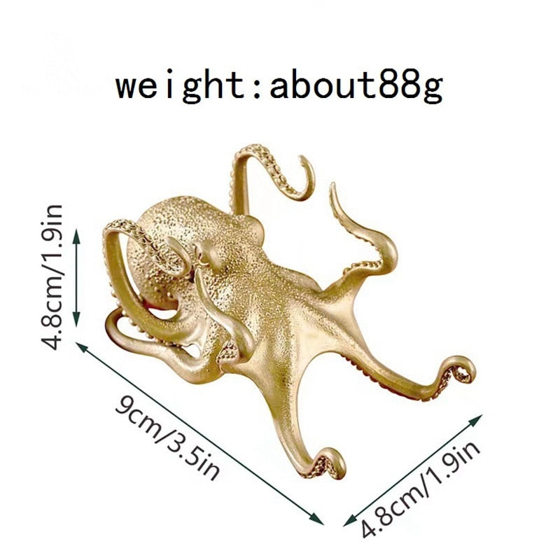 Metal Octopus Cuttlefish Figurines - SJB-DIAMOND ELITES