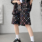Summer New Chessboard Plaid Shirt Short Sleeve Shorts Suit Lootquake LLC