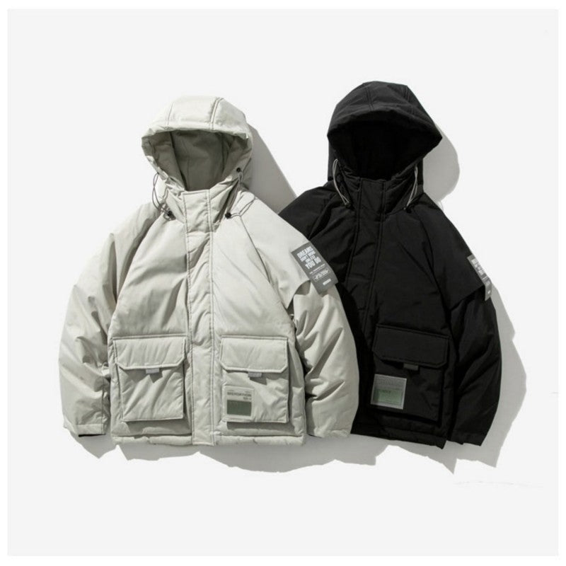 Cloth Embroidered Tooling Down Jacket Pi-Mart