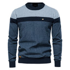 Spliced Cotton Men's Sweater Pi-Mart