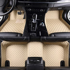 Fully Surrounded Car Leather Floor Mat Pad All Weather Protection Pi-Mart