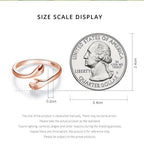 Sterling Silver Embrace Ring Hug Pi-Mart