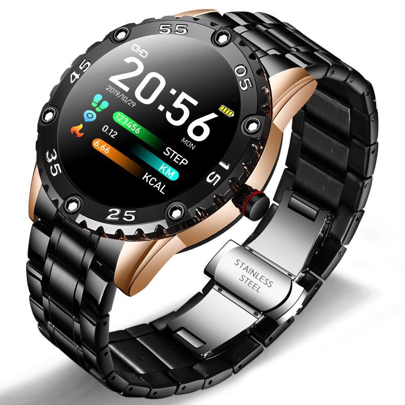 New Smart Watch For Men  With IP67 Waterproof Protecion and Heart Rate Fitness Tracker Pedometer For Android and IOS sistems Steel Band Sports Men Smart Watch - SJB-DIAMOND ELITES