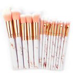 Set of 15 marbling makeup brushes Pi-Mart