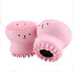 Cartoon octopus silicone wash brush foaming cleansing brush Manual facial massage brush cleansing brush brush bubbler Pi-Mart