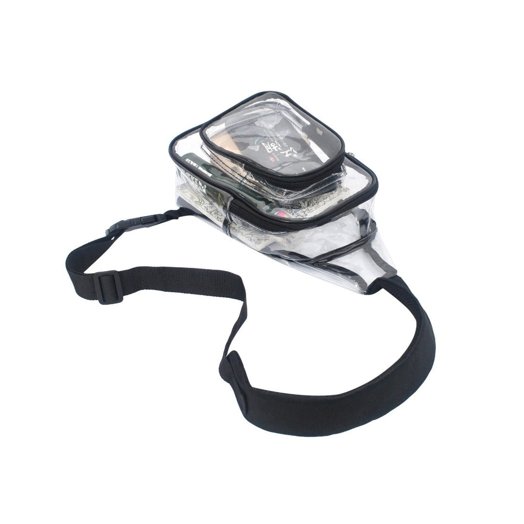 PVC transparent shoulder chest bag, outdoor travel backpack, gymnasium visual bag shoulder crossbody bag, transparent fanny pack, fanny pack crossbody, - SJB-DIAMOND ELITES