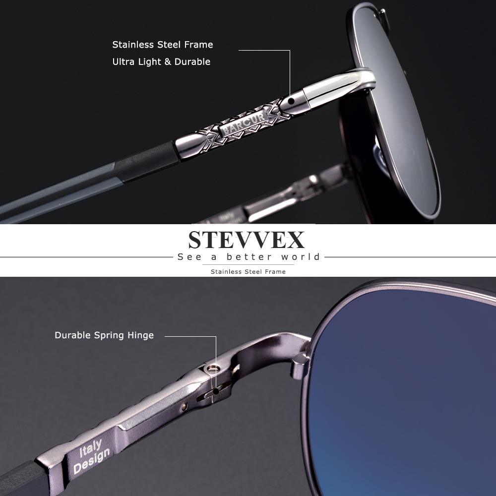 Retro Vintage Elegant Luxury Business High Quality Men  Polarized Aviation Pilot Retro Classic Sunglasses With UV400 Protection - SJB-DIAMOND ELITES
