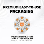 Energizer Hearing Aid Batteries Size 13, Orange Tab, 8 Pack EasyOptionXY LLC