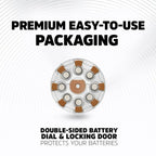 Energizer Hearing Aid Batteries Size 312, Brown Tab, 8 Pack EasyOptionXY LLC