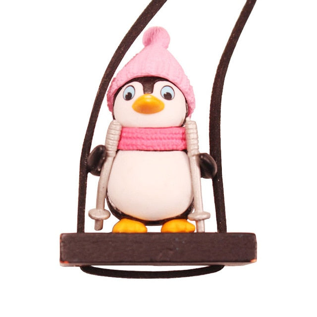 Swing Sled Penguin Car Pendant - SJB-DIAMOND ELITES