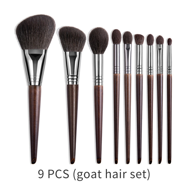 Natural Makeup Brushes Set Eyeshadow Make Up Brush Goat Pi-Mart