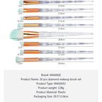 Diamond Makeup Brush Set (20 Pcs) Pi-Mart