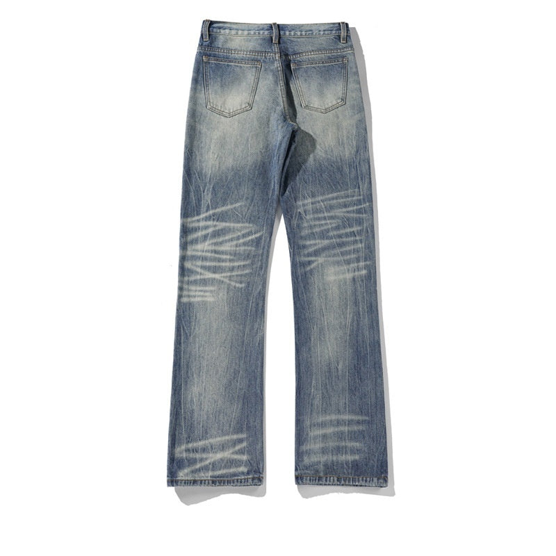 Plus Size Lightning Pattern Skinny Jeans Lootquake LLC