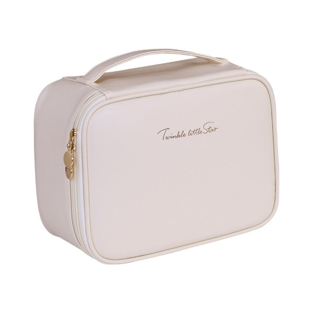 Makeup bag with compartments, makeup bag organizer, 6 large divisions portable large capacity high-end makeup bag, travel makeup brush cosmetic storage bag - SJB-DIAMOND ELITES