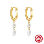 S925 Sterling Silver Diamond Ear Ring