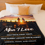 1pc I Love You Husband Blanket, Gifts for Him, Valentines Gifts, Boyfriend Birthday Gifts, Husband Birthday Gifts from Wife Lootquake LLC