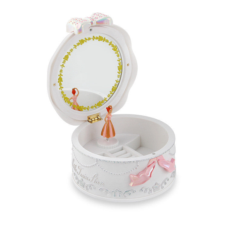 Rotating Ballet Music Box With Makeup Mirror Pi-Mart