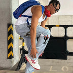 Light Color Irregular Towel Embroidered Slim Straight-leg Denim Trousers Lootquake LLC