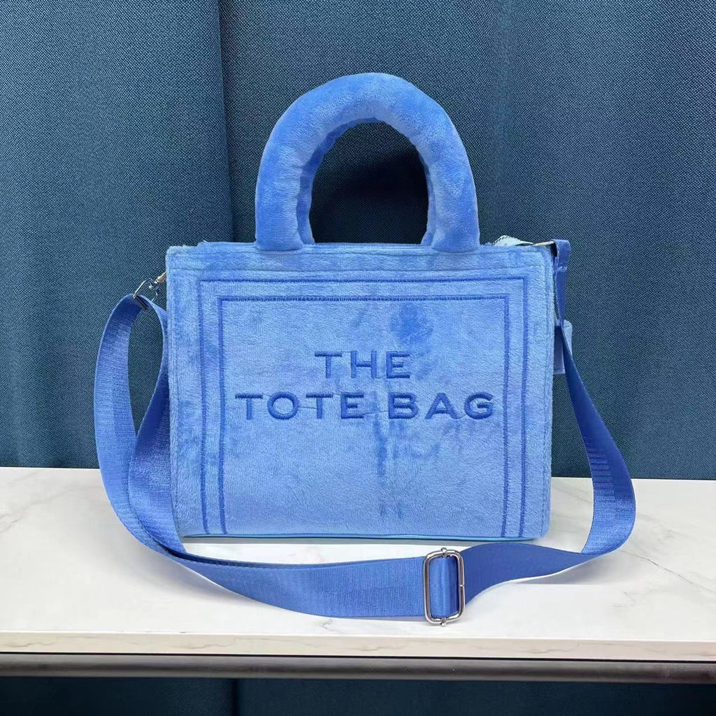 All-matching Fashion Plush Tote Handbag Women's Handbag Pi-Mart