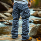 Retro Loose Cargo Pocket Foot Elastic Men's Lootquake LLC