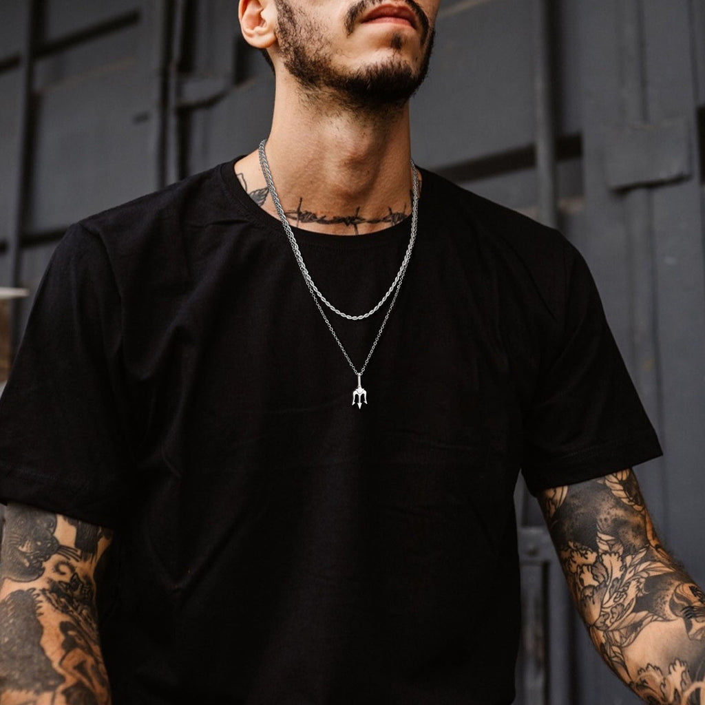 Stylish Neptune Trident Chain Necklaces Pi-Mart
