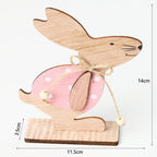 Creative Easter Bunny Woodwork Desktop Decoration Pi-Mart