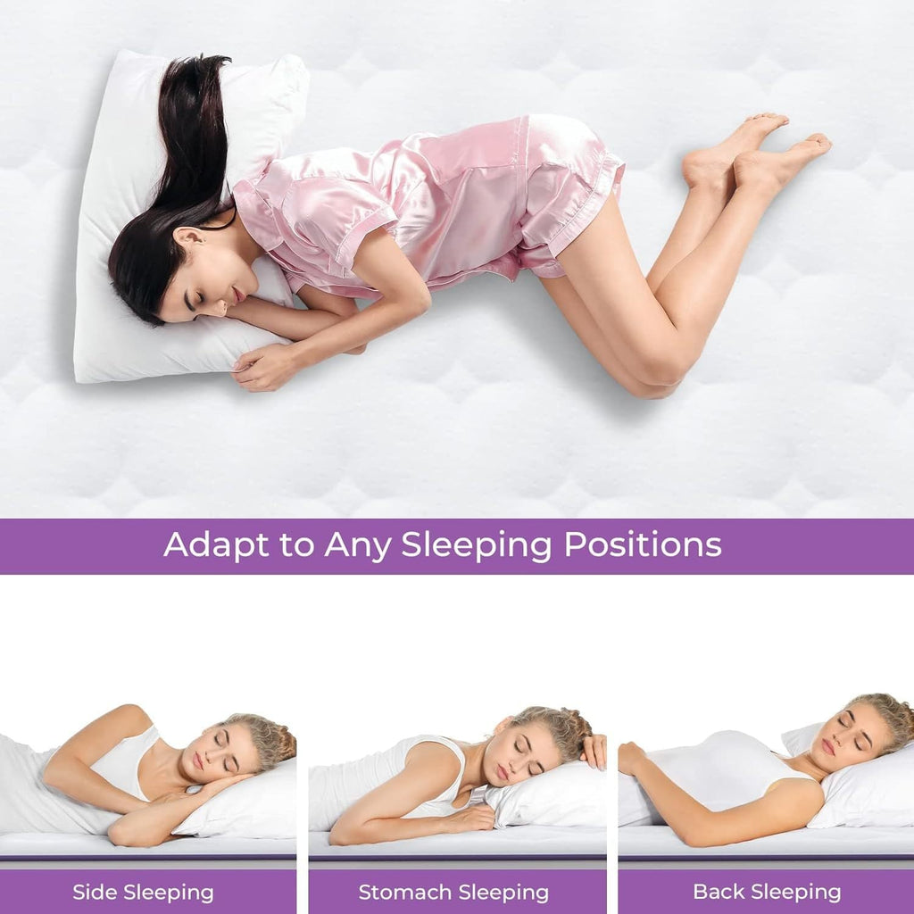 Spring-Loaded Hybrid Mattress 10 Inches helps relieve physical stress and promote deep sleep Pi-Mart
