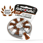Rayovac Size 312 Hearing Aid Batteries (32 Pack), Size 312 Batteries