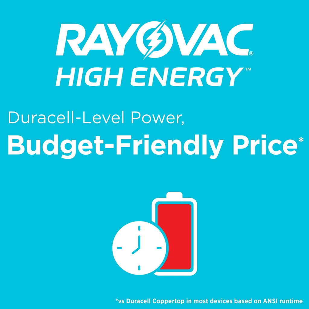 Rayovac High Energy AA Batteries (36 Pack), Double A Batteries EasyOptionXY LLC
