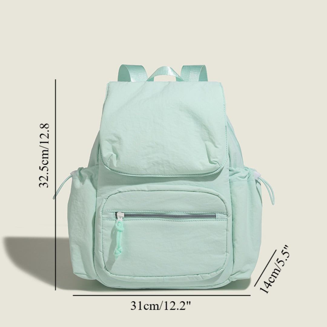 Simple nylon backpack, large capacity lightweight backpack purse, student class commuting bag, leisure sports travel backpack - SJB-DIAMOND ELITES