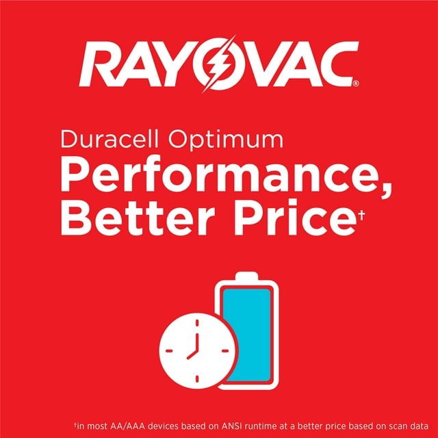 Rayovac Fusion AA Batteries (12 Pack), Double A Alkaline Batteries EasyOptionXY LLC