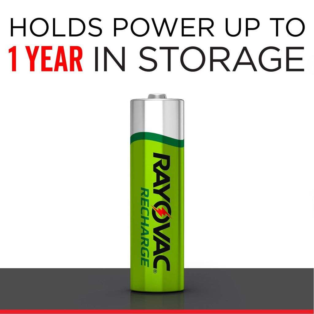 Rayovac Rechargeable AA Batteries (8 Pack), NiMH Double A Batteries EasyOptionXY LLC