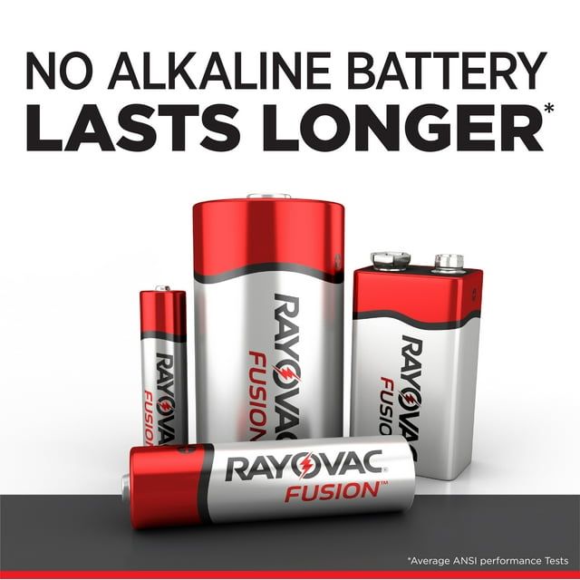 Rayovac Fusion Premium Alkaline, AA Batteries, 8 Count with SD Card EasyOptionXY LLC