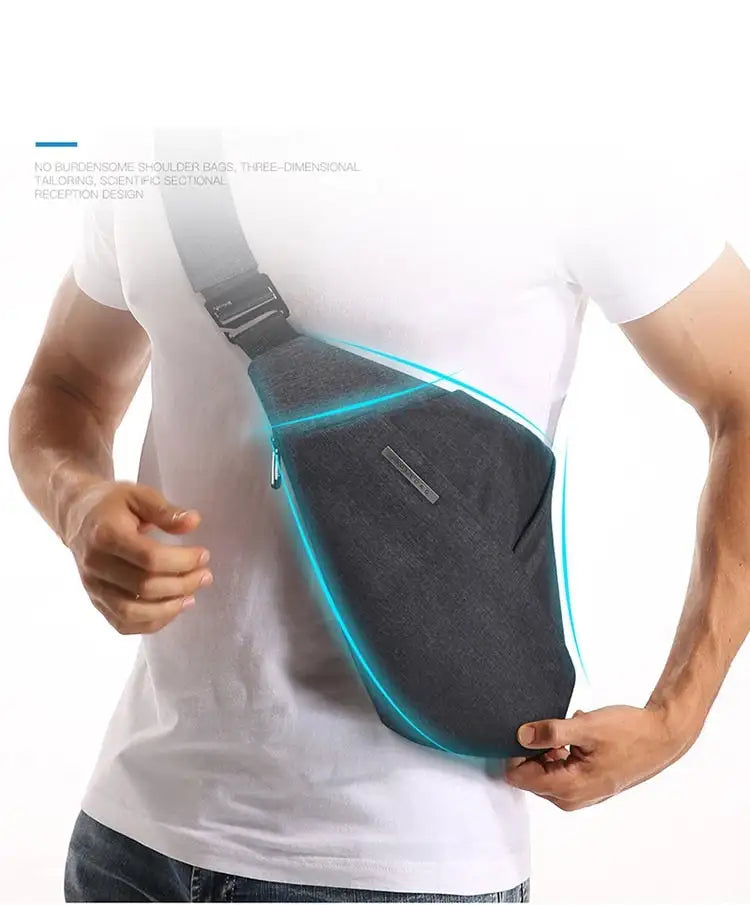 Digital Storage Canvas Chest Bag Crossbody Multi-functional Business Close Shoulder Anti-theft Package - SJB-DIAMOND ELITES
