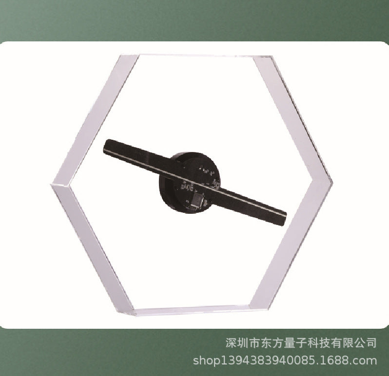 3D Holographic Advertising Machine With Hexagonal Ornaments For Naked Eye 3D Display