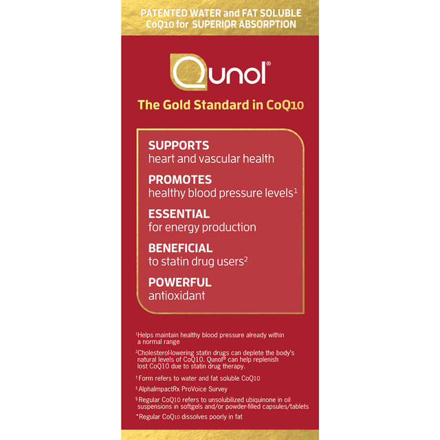 Qunol Mega Ubiquinol CoQ10 Softgels (60 Count) with Superior Absorption, Antioxidant for Heart Health, Active Form of Coenzyme Q10, 100mg Supplement EasyOptionXY LLC